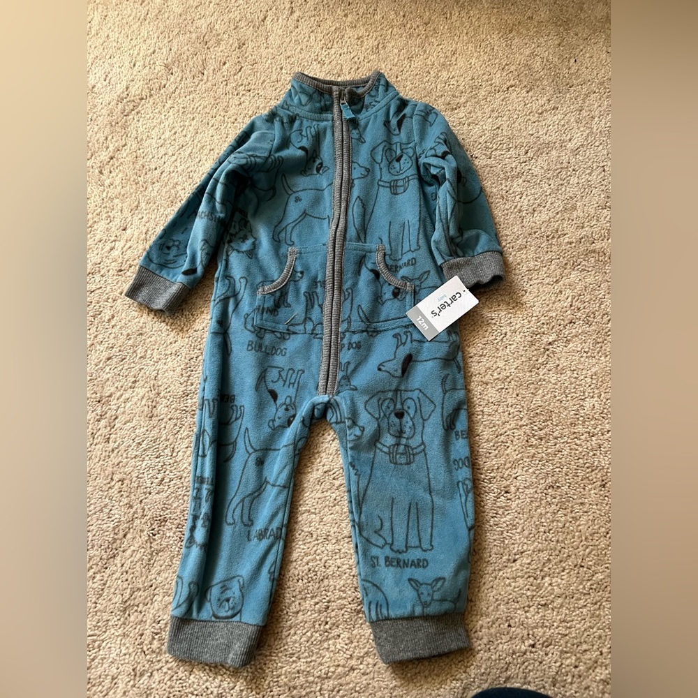 Dog Print Sleep onesie